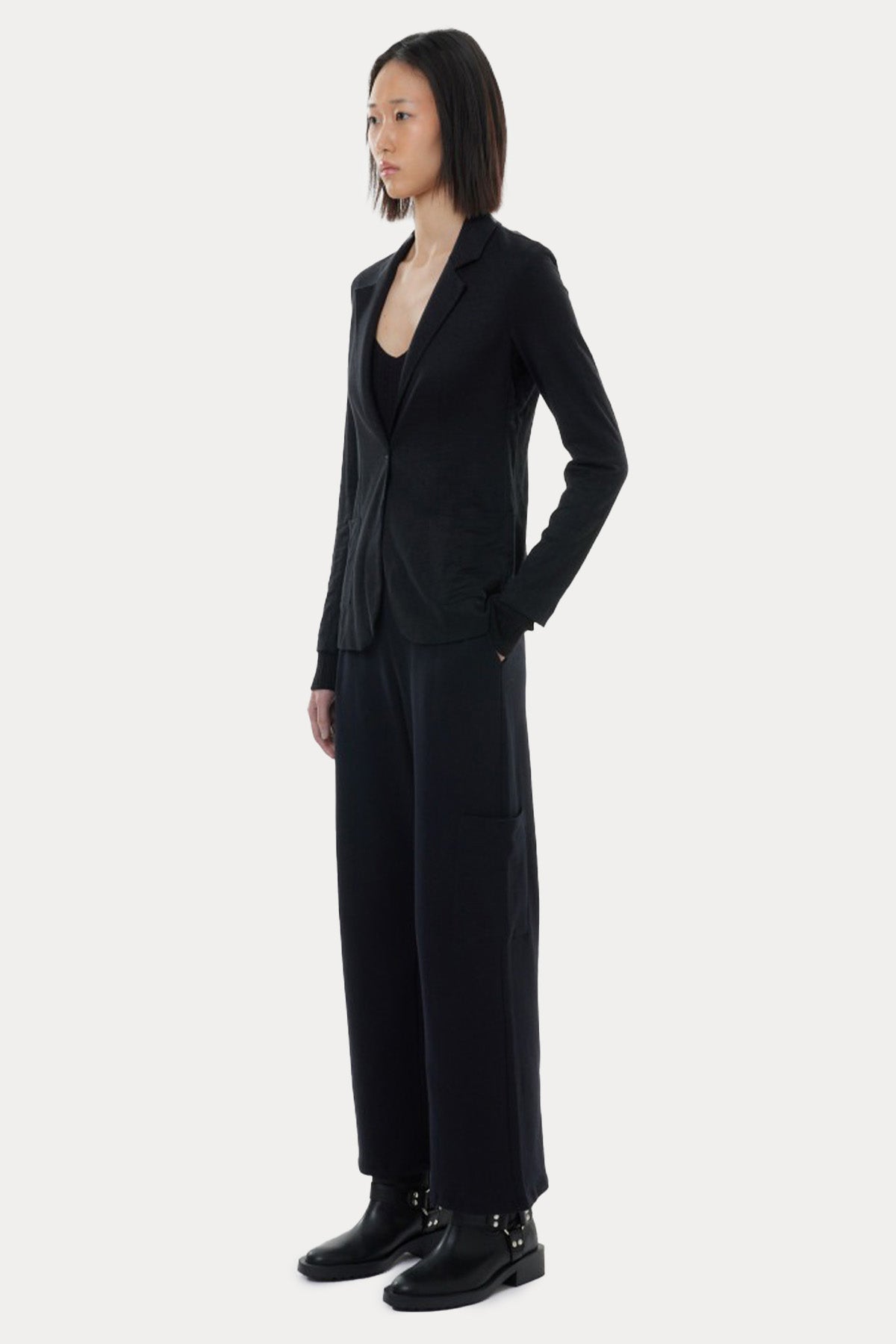 Majestic Streç İnce Örgü Blazer Ceket