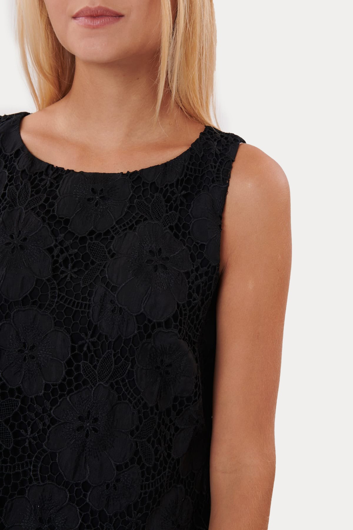 Rene Derhy Yuvarlak Yaka Fisto Mini Elbise