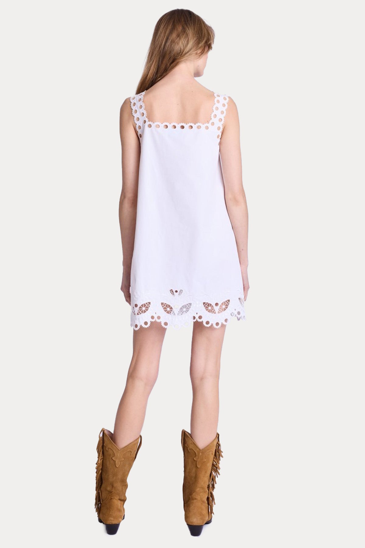 Berenice Rizy Dantel Nakışlı Mini Elbise