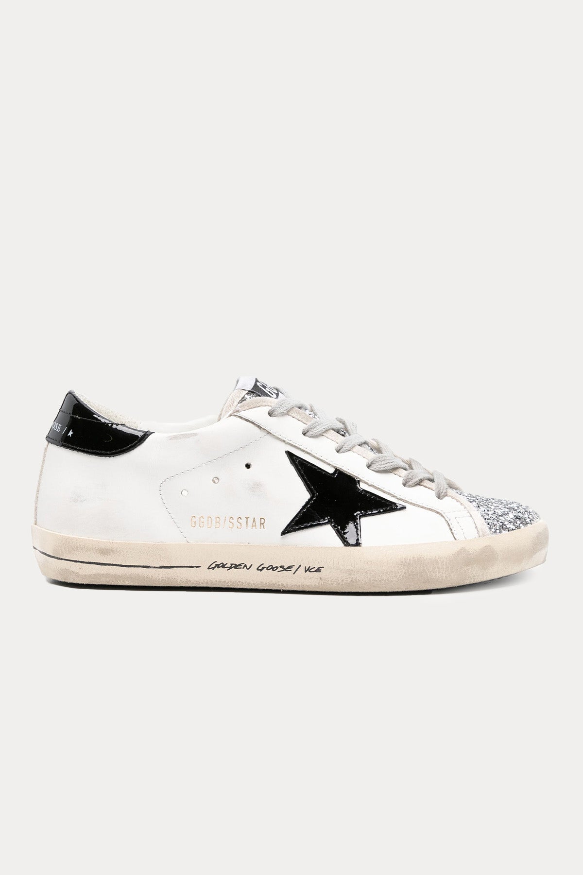 Golden Goose Super-Star Payetli Deri Sneaker Ayakkabı