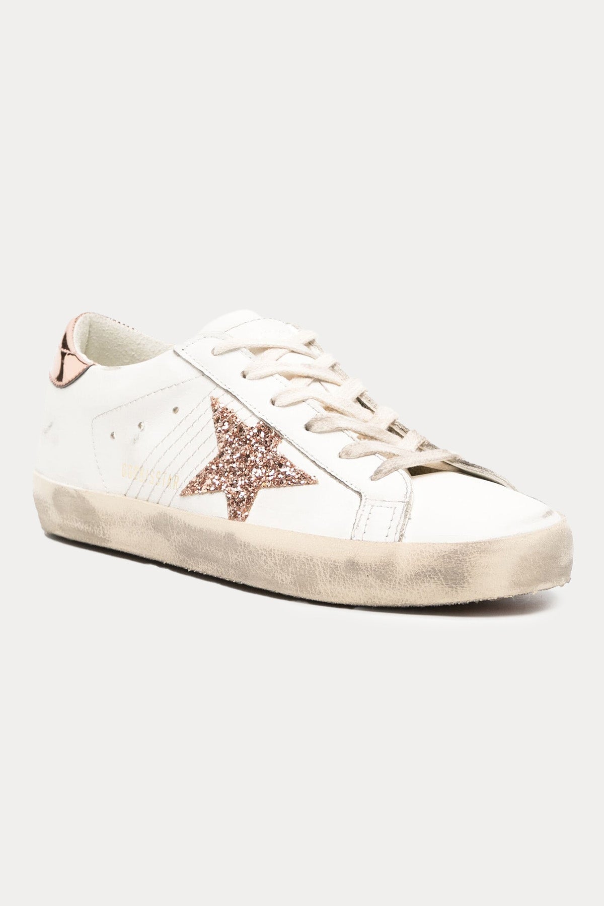 Golden Goose Super-Star Payetli Deri Sneaker Ayakkabı