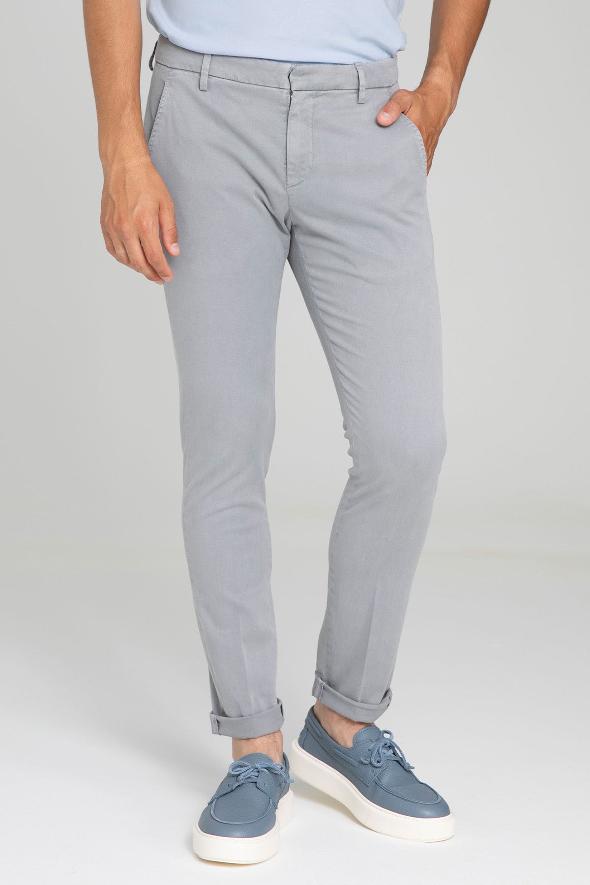 Dondup Slim Fit Yandan Cepli Pantolon-Pantolon-Libas