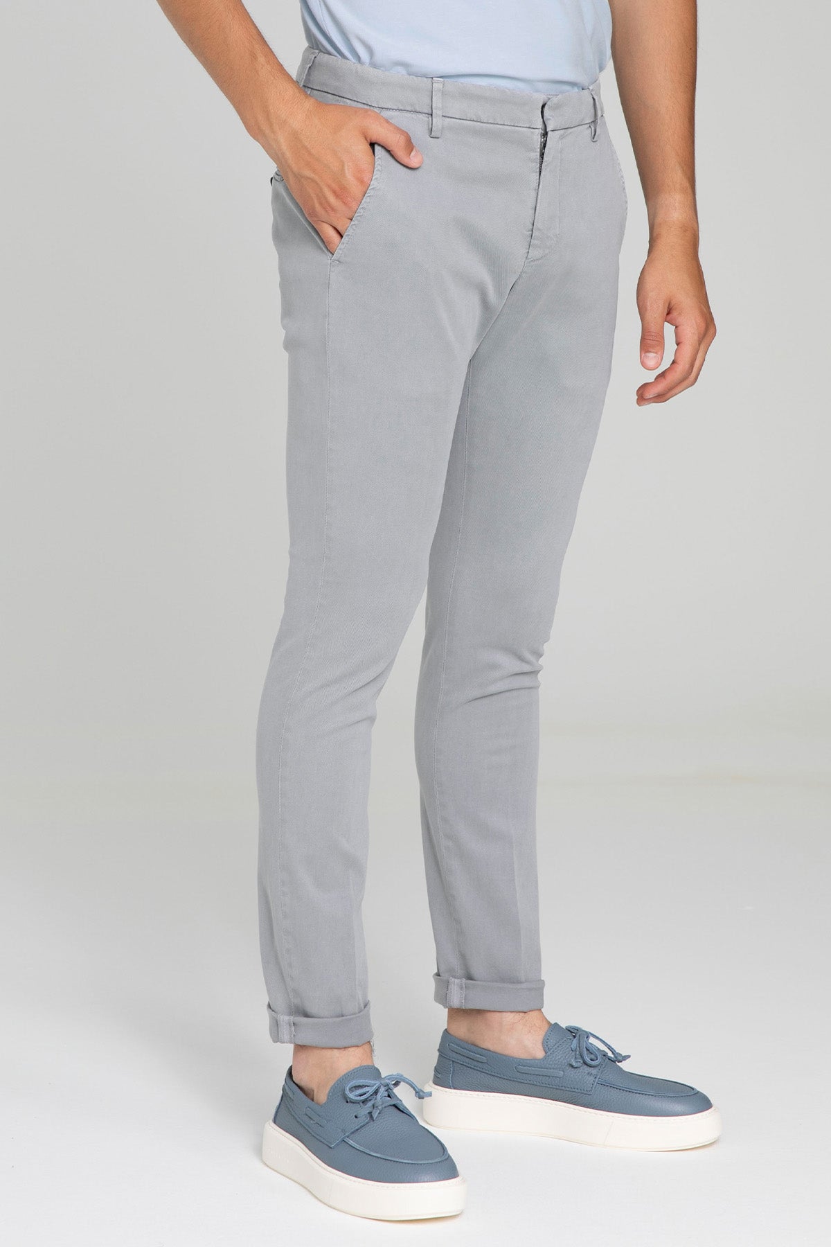 Dondup Slim Fit Yandan Cepli Pantolon-Pantolon-Libas