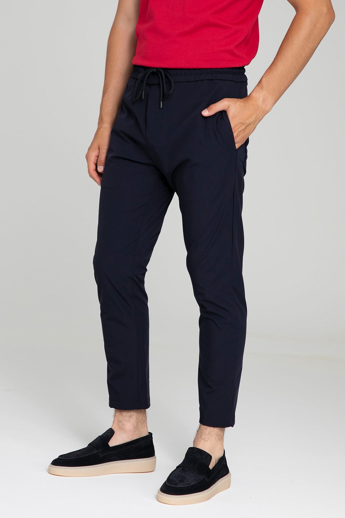 Dondup Beli Lastikli Streç Jogger Pantolon-Pantolon-Libas