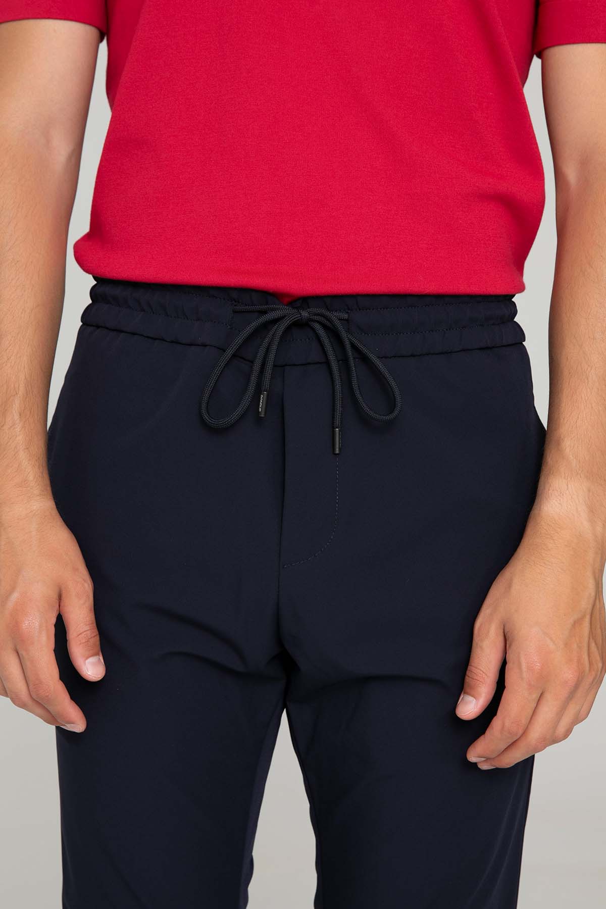 Dondup Beli Lastikli Streç Jogger Pantolon-Pantolon-Libas