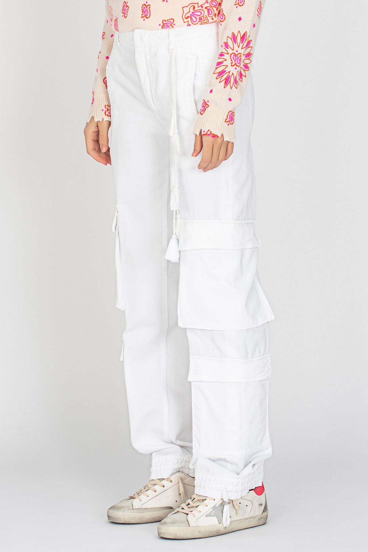 Dondup Paçası Büzgülü Kargo Cepli Jeans