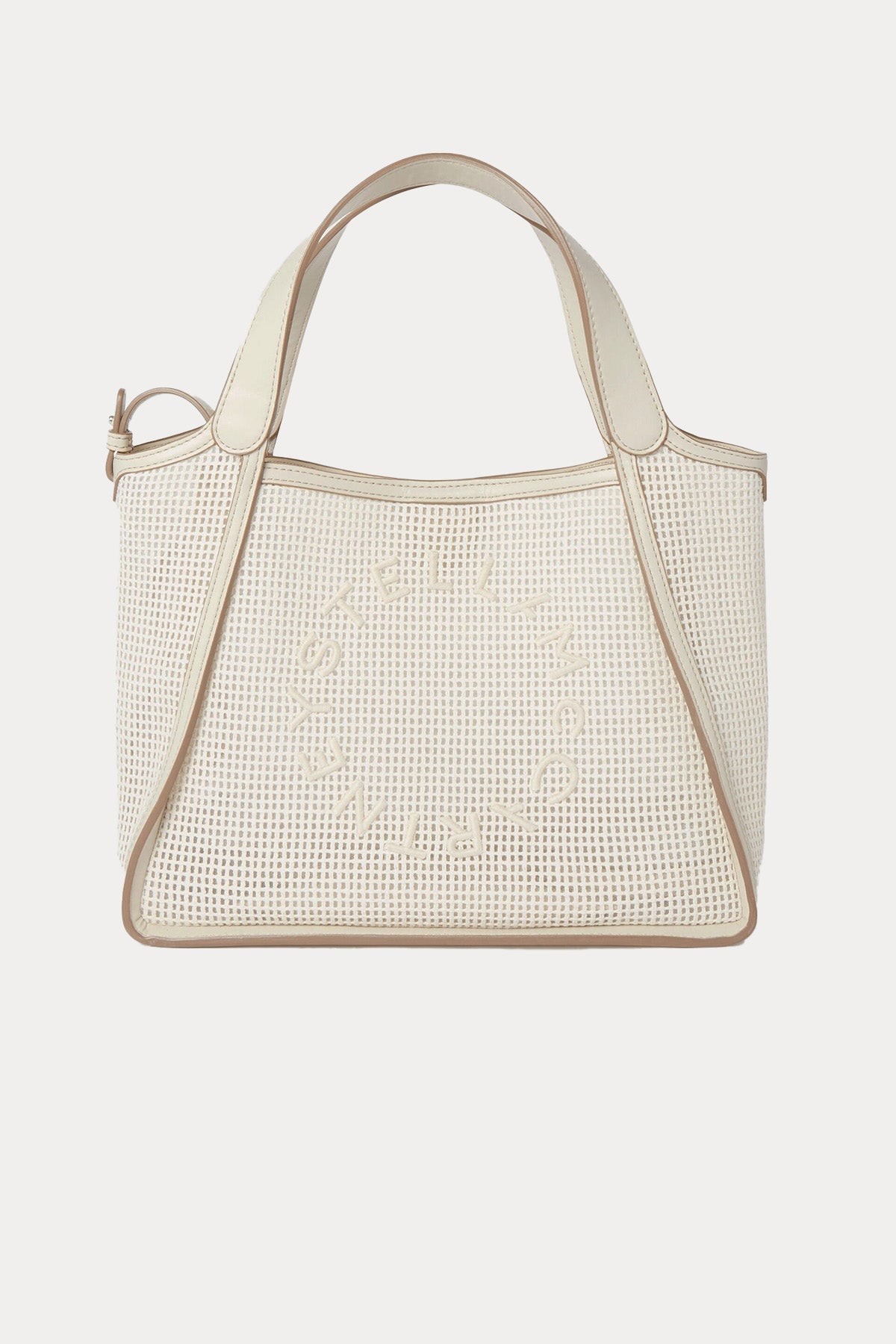 Stella Mccartney Rafya Örgü Logolu Medium Omuz Çantası