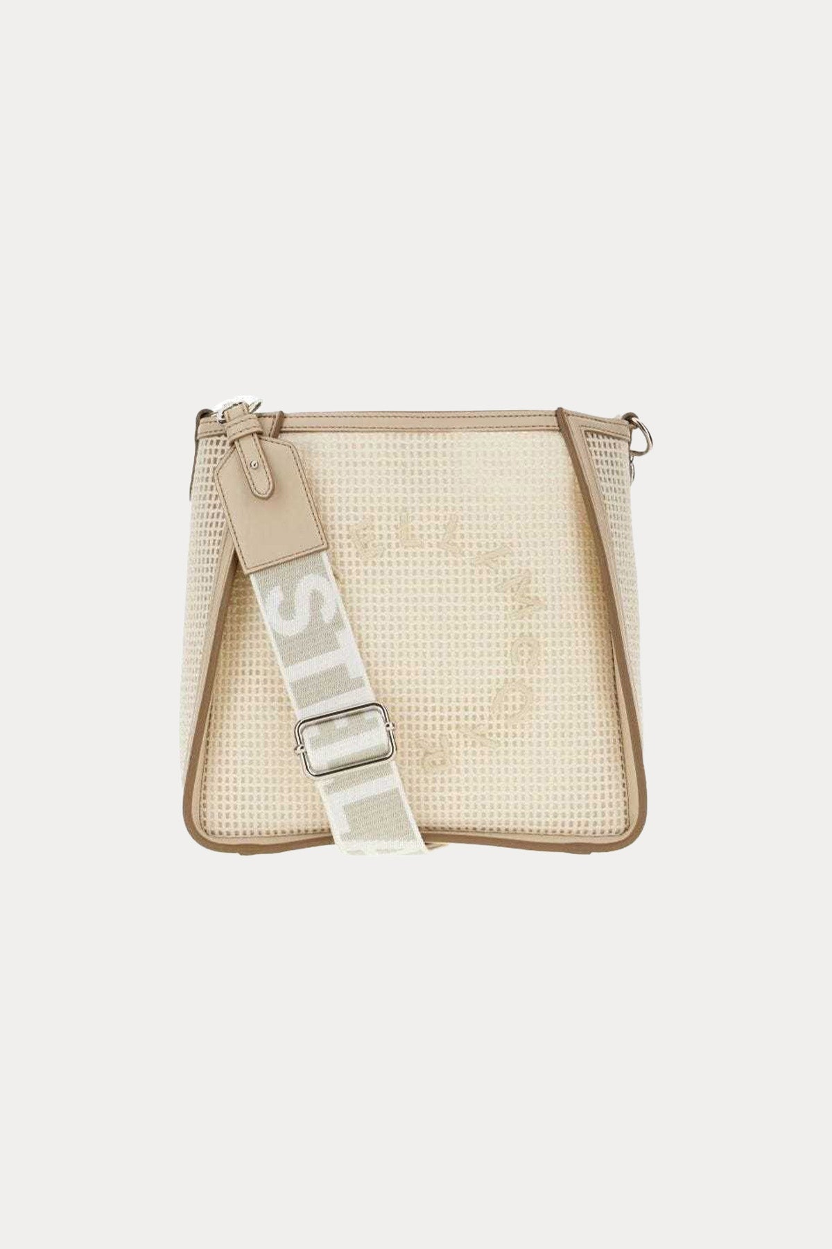 Stella Mccartney Logolu Rafya Örgü Small Omuz Çantası