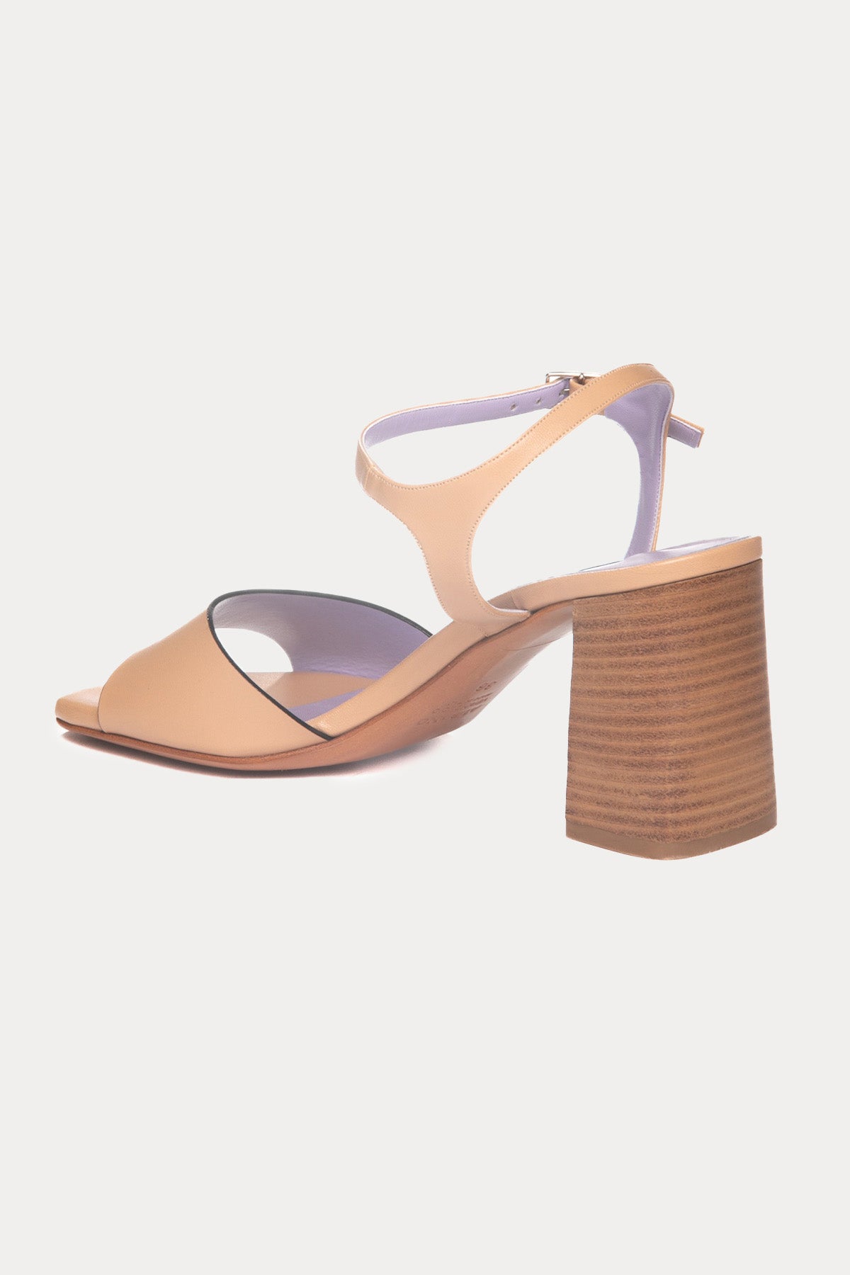Albano Küt Burun Topuklu Deri Sandalet