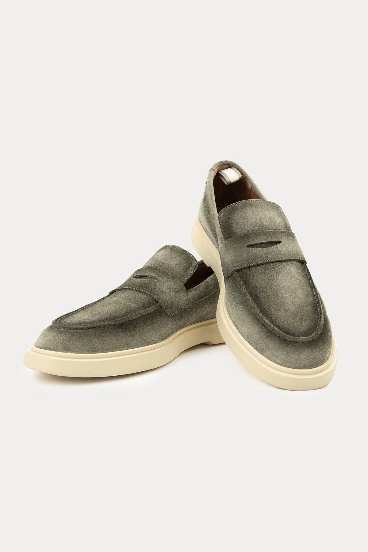 Officine Creative Bones Extralight Tabanlı Süet Loafer Ayakkabı