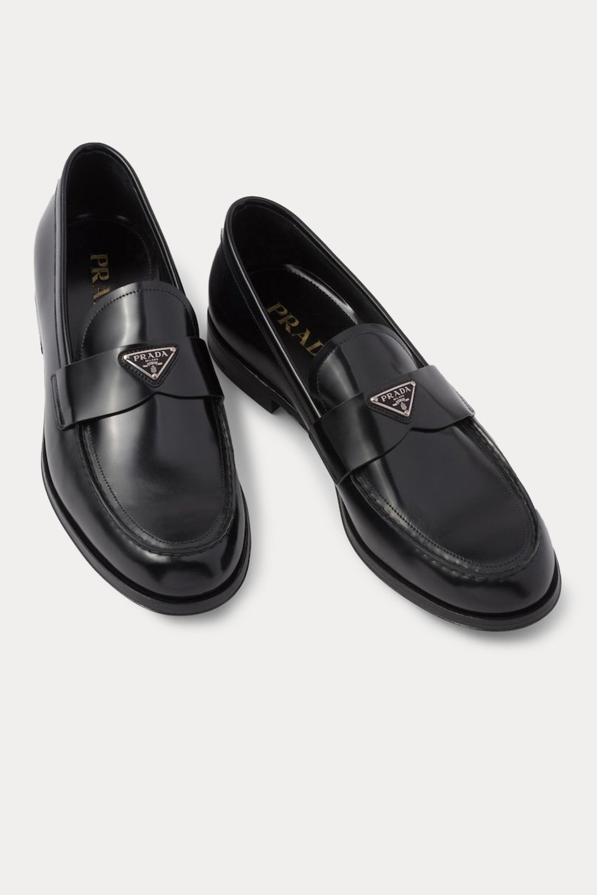 Prada Deri Loafer Ayakkabı-Ayakkabı-Libas