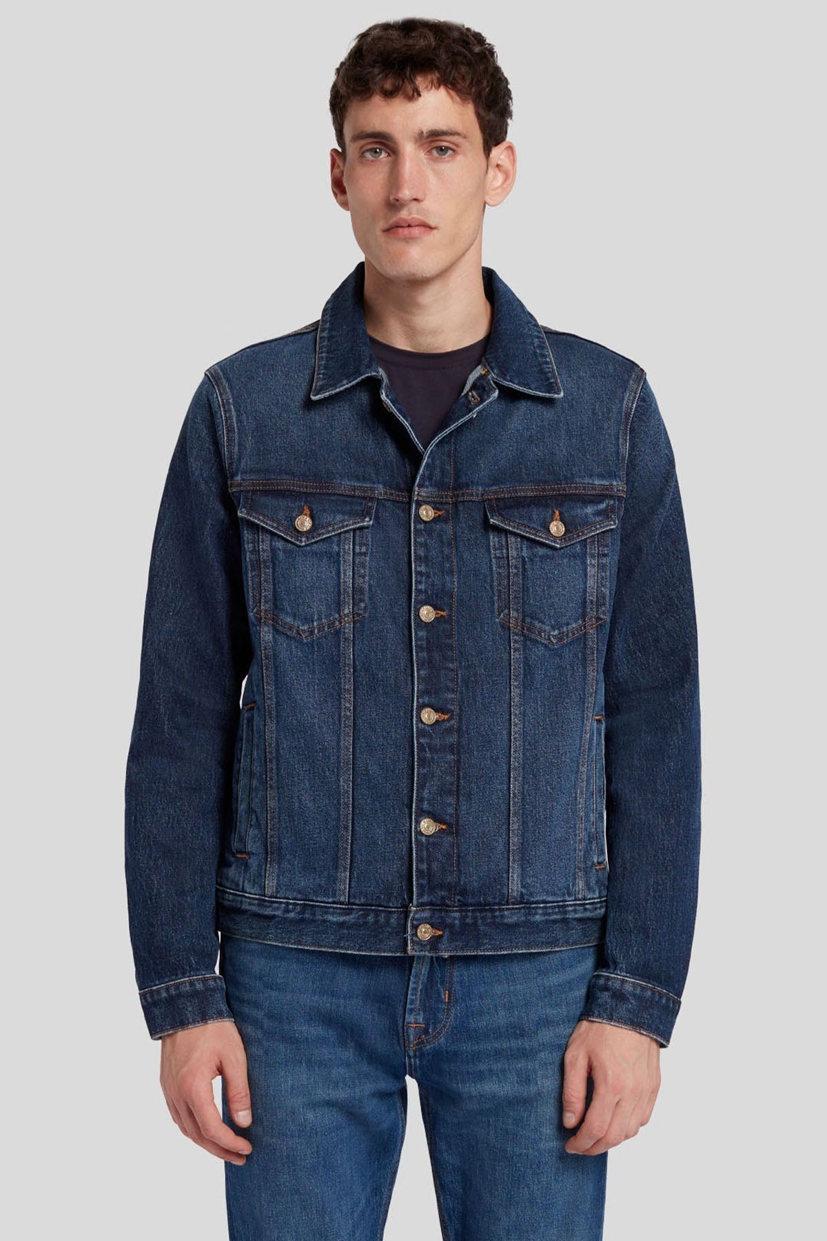 7 For All Mankind Cep Detaylı Denim Ceket