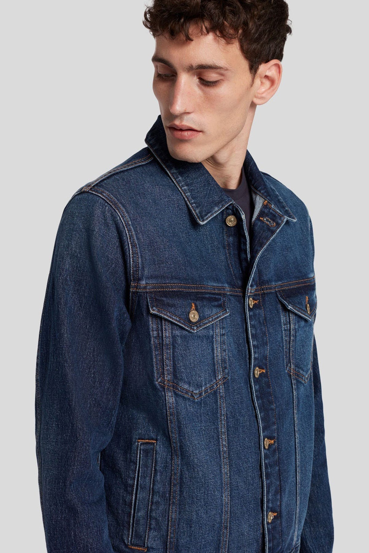 7 For All Mankind Cep Detaylı Denim Ceket