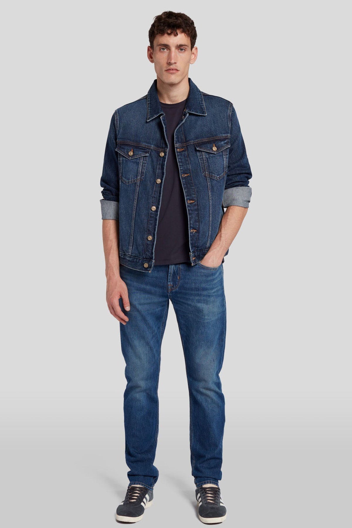 7 For All Mankind Cep Detaylı Denim Ceket