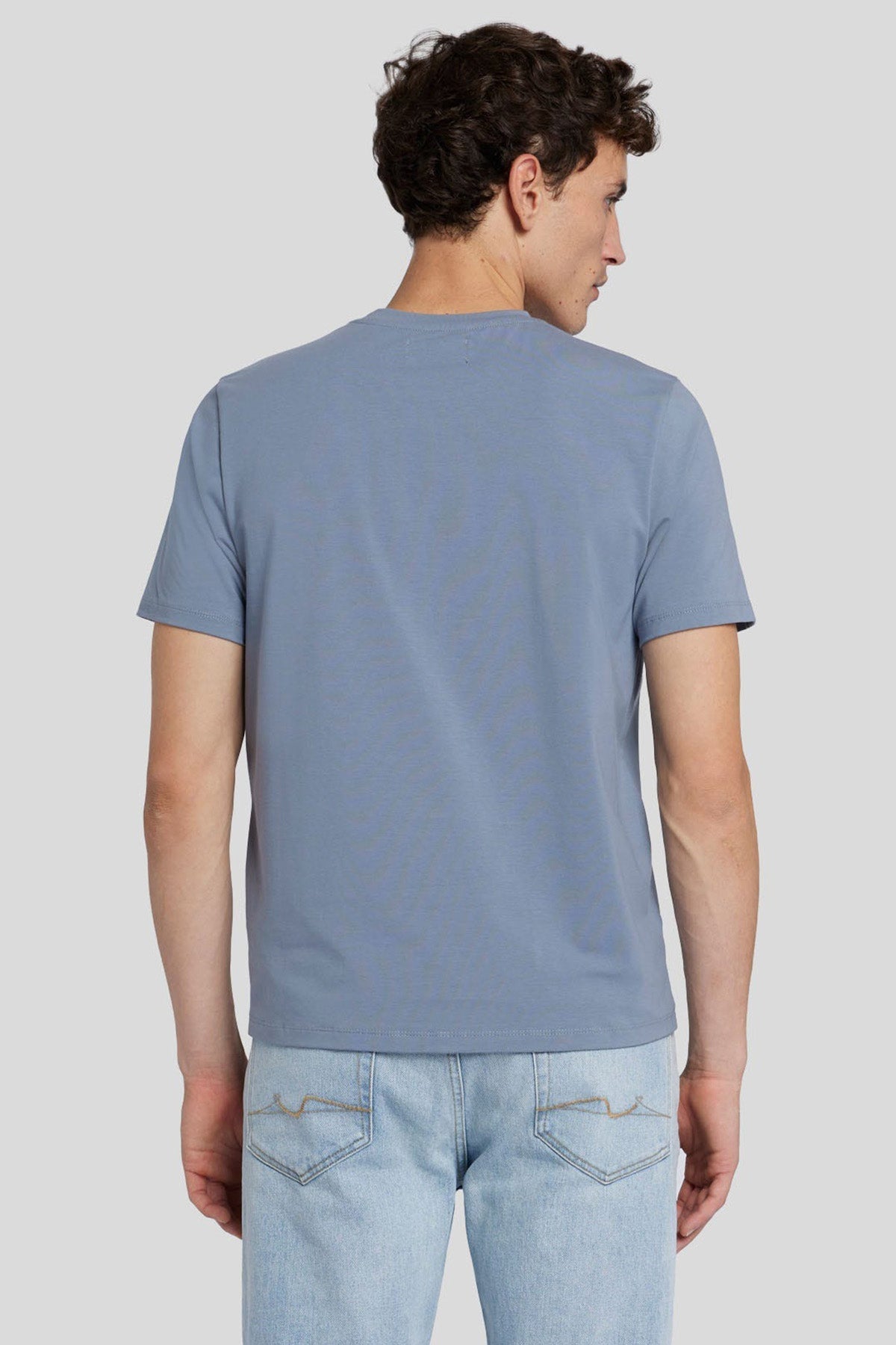 7 For All Mankind Yuvarlak Yaka Luxe Performance Streç T-shirt-T-shirt-Libas