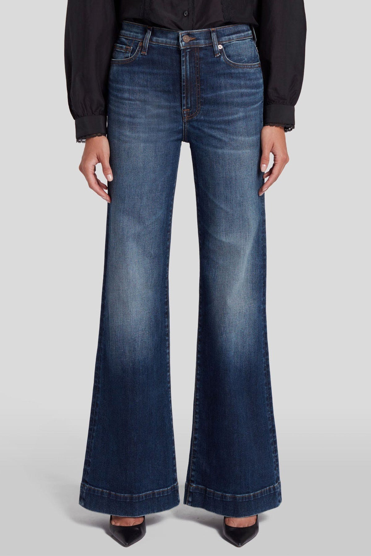 7 For All Mankind Dojo Geniş İspanyol Paça Jeans