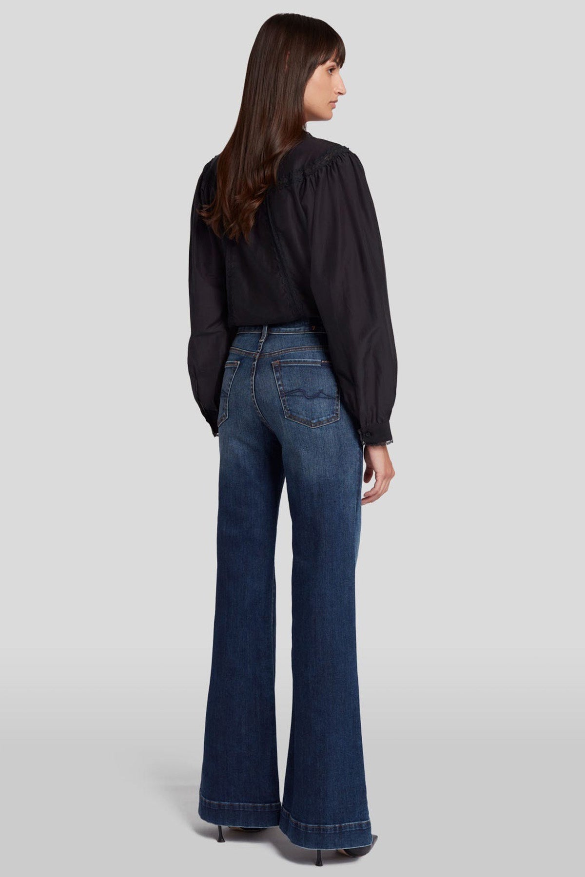 7 For All Mankind Dojo Geniş İspanyol Paça Jeans