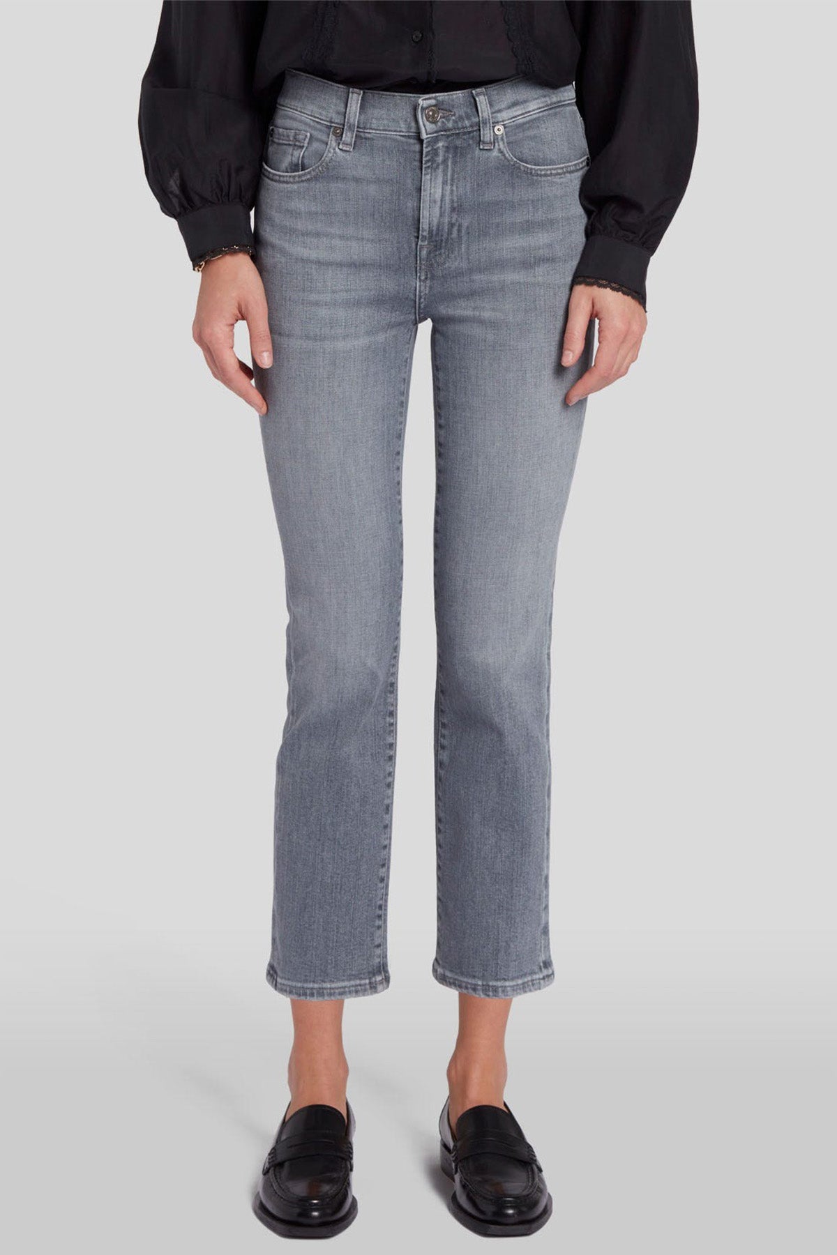 7 For All Mankind The Straight Crop Slim Fit Jeans-Jeans-Libas