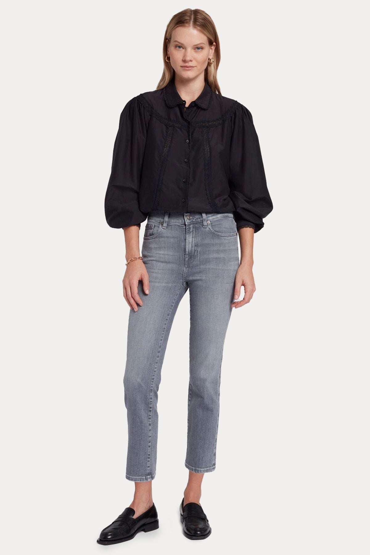 7 For All Mankind The Straight Crop Slim Fit Jeans-Jeans-Libas