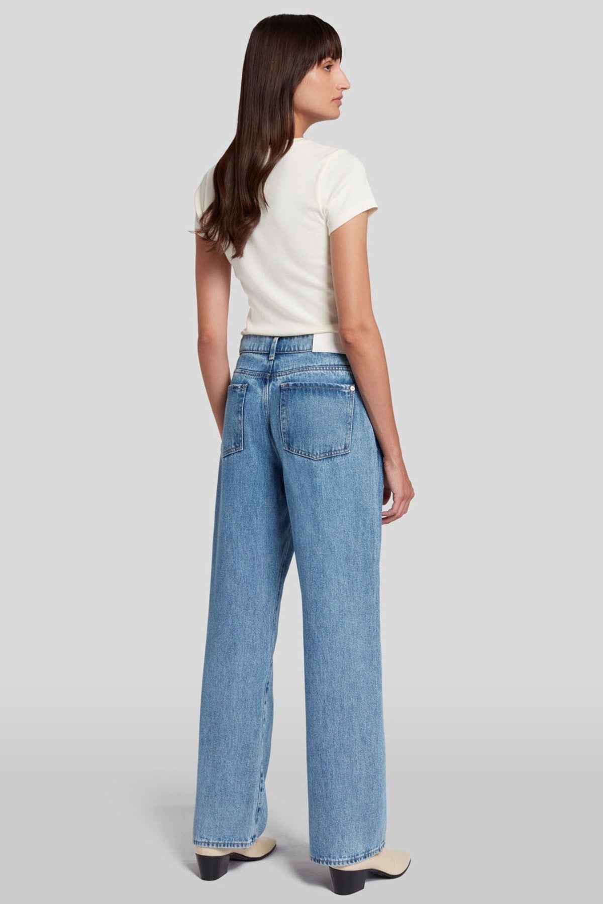 7 For All Mankind Valentine Tess Trouser Straight Fit Jeans-Jeans-Libas