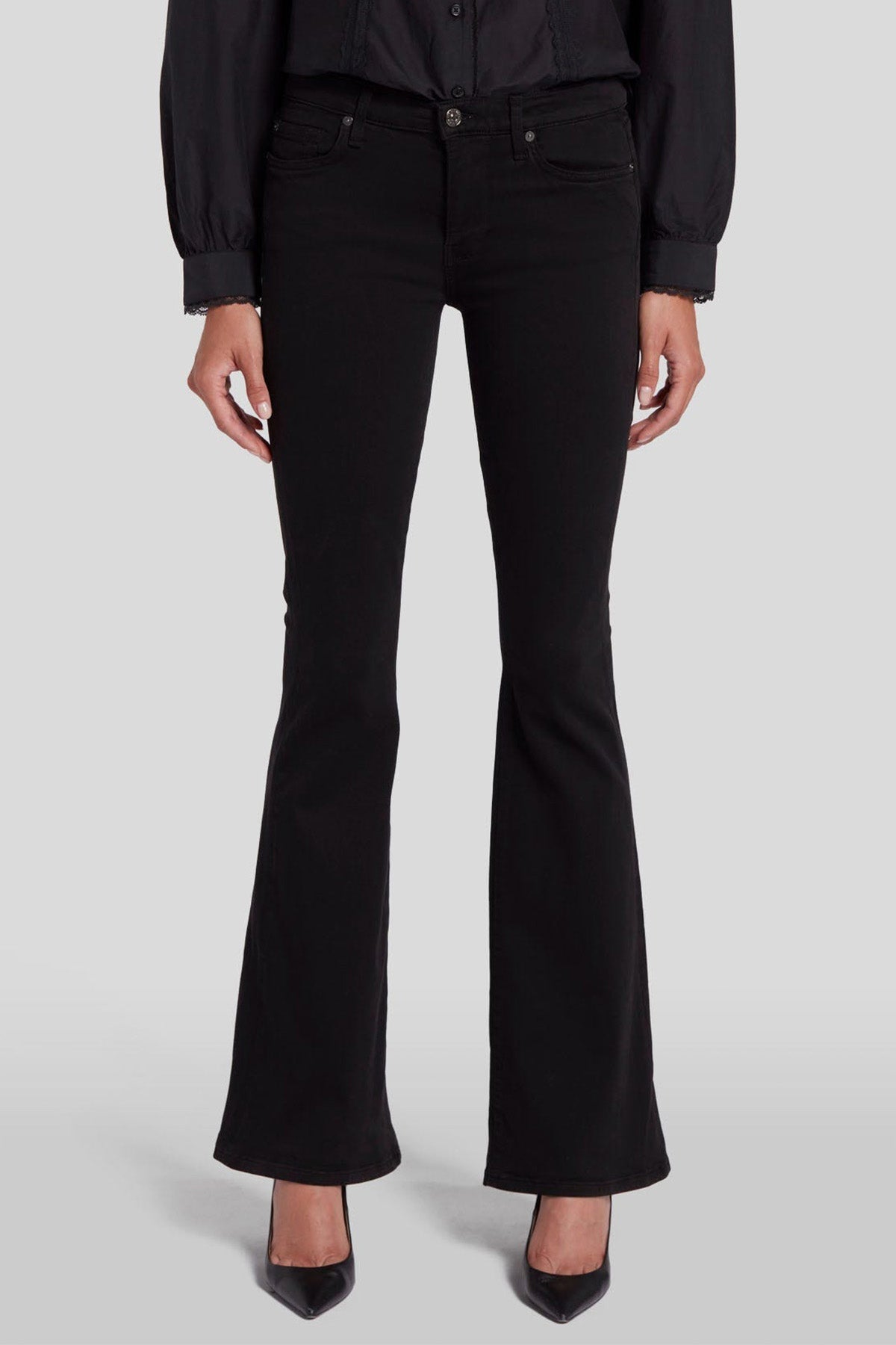 7 For All Mankind Hw Ali Slim Illusion Luxe Flare İspanyol Paça Jeans