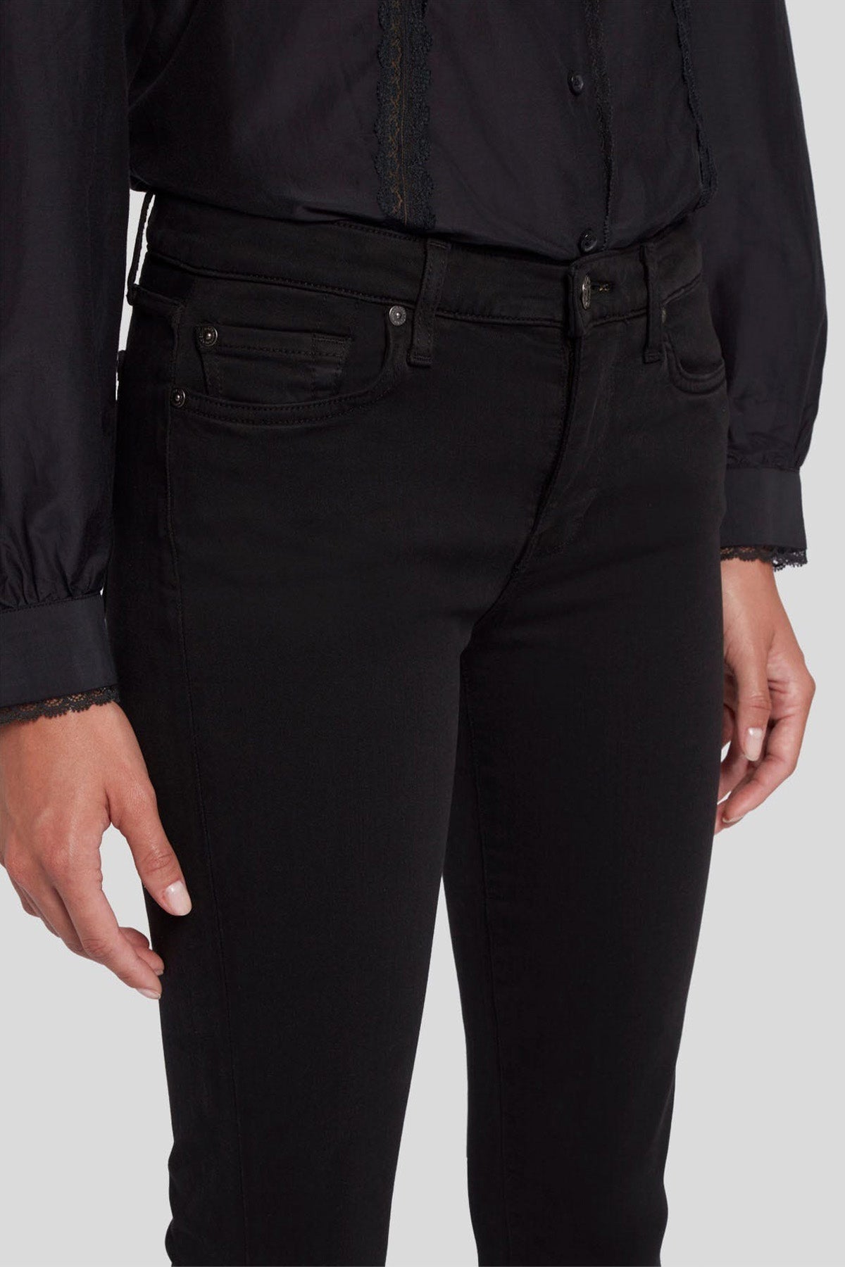 7 For All Mankind Hw Ali Slim Illusion Luxe Flare İspanyol Paça Jeans