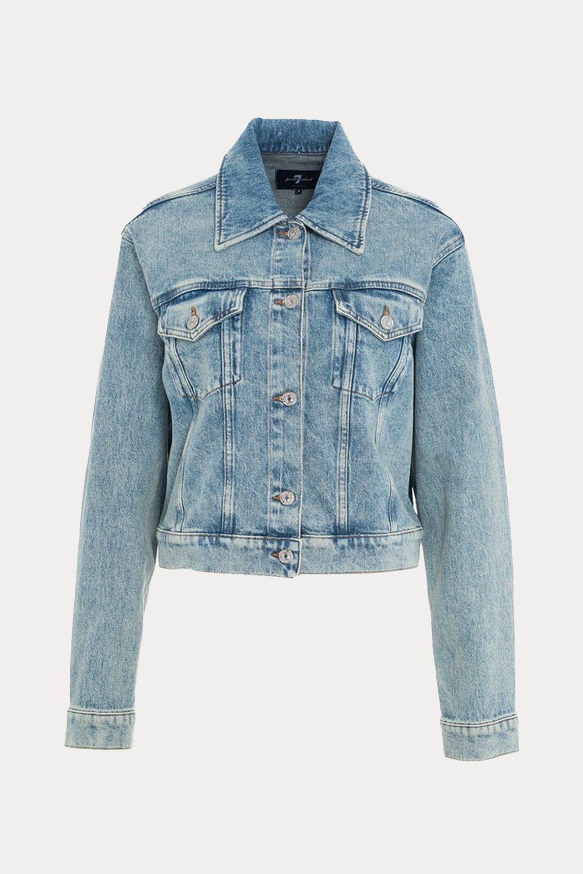 7 For All Mankind Cep Detaylı Yıkamalı Denim Ceket
