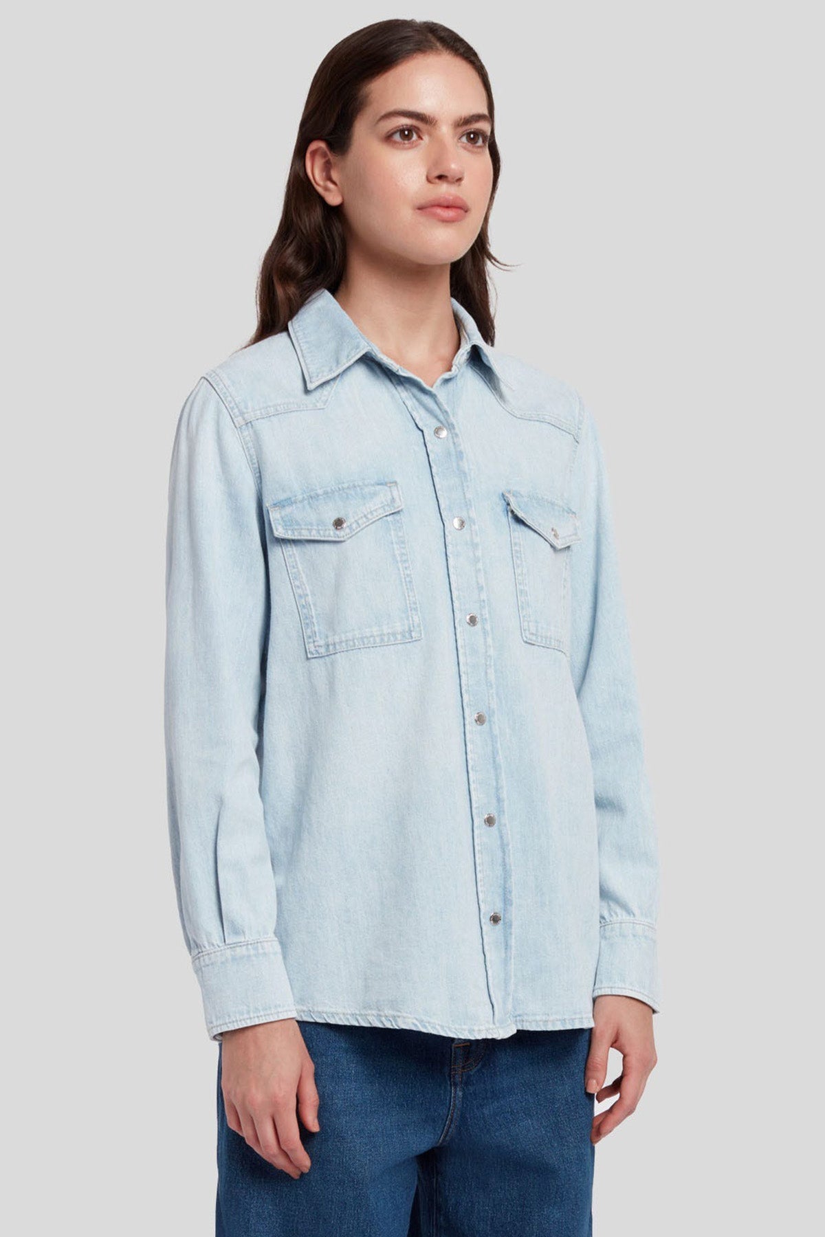 7 For All Mankind Cepli Denim Gömlek