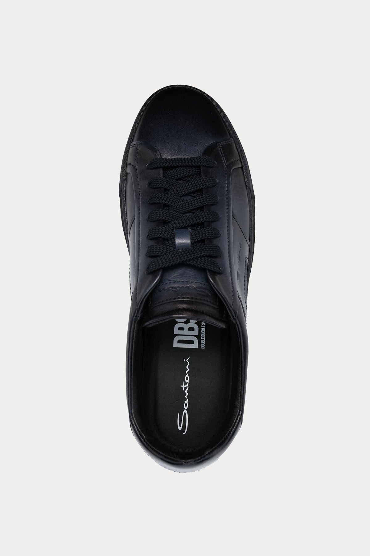 Santoni Double Buckle Deri Sneaker Ayakkabı