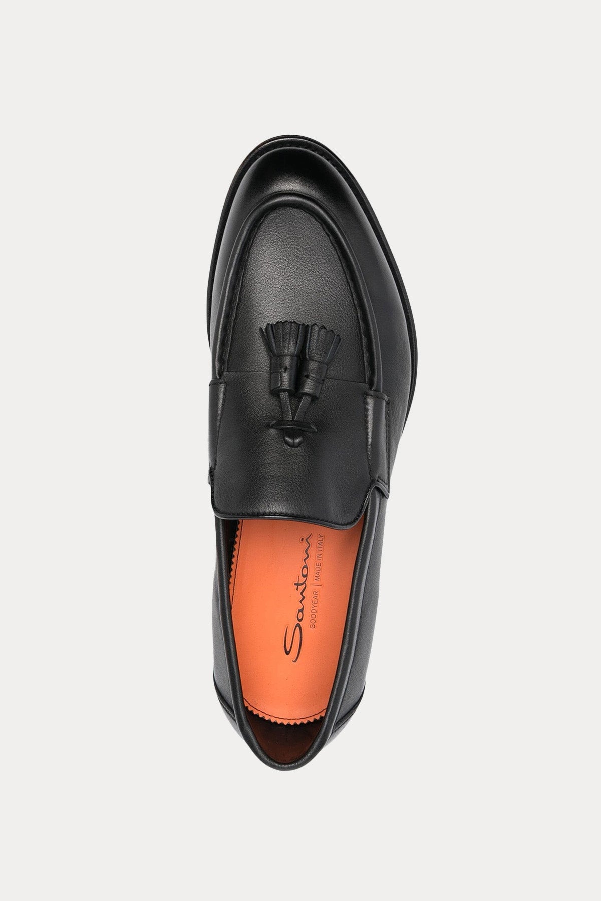 Santoni Goodyear Taban Püsküllü Deri Loafer Ayakkabı