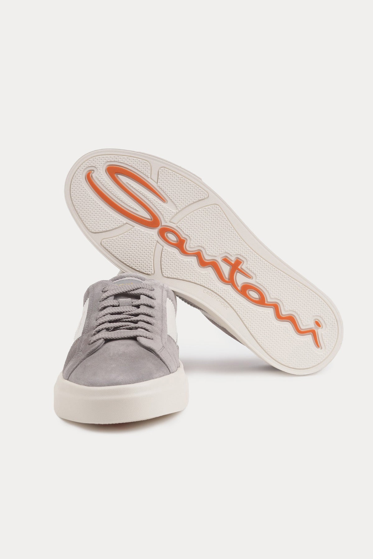 Santoni Double Buckle Süet Sneaker Ayakkabı
