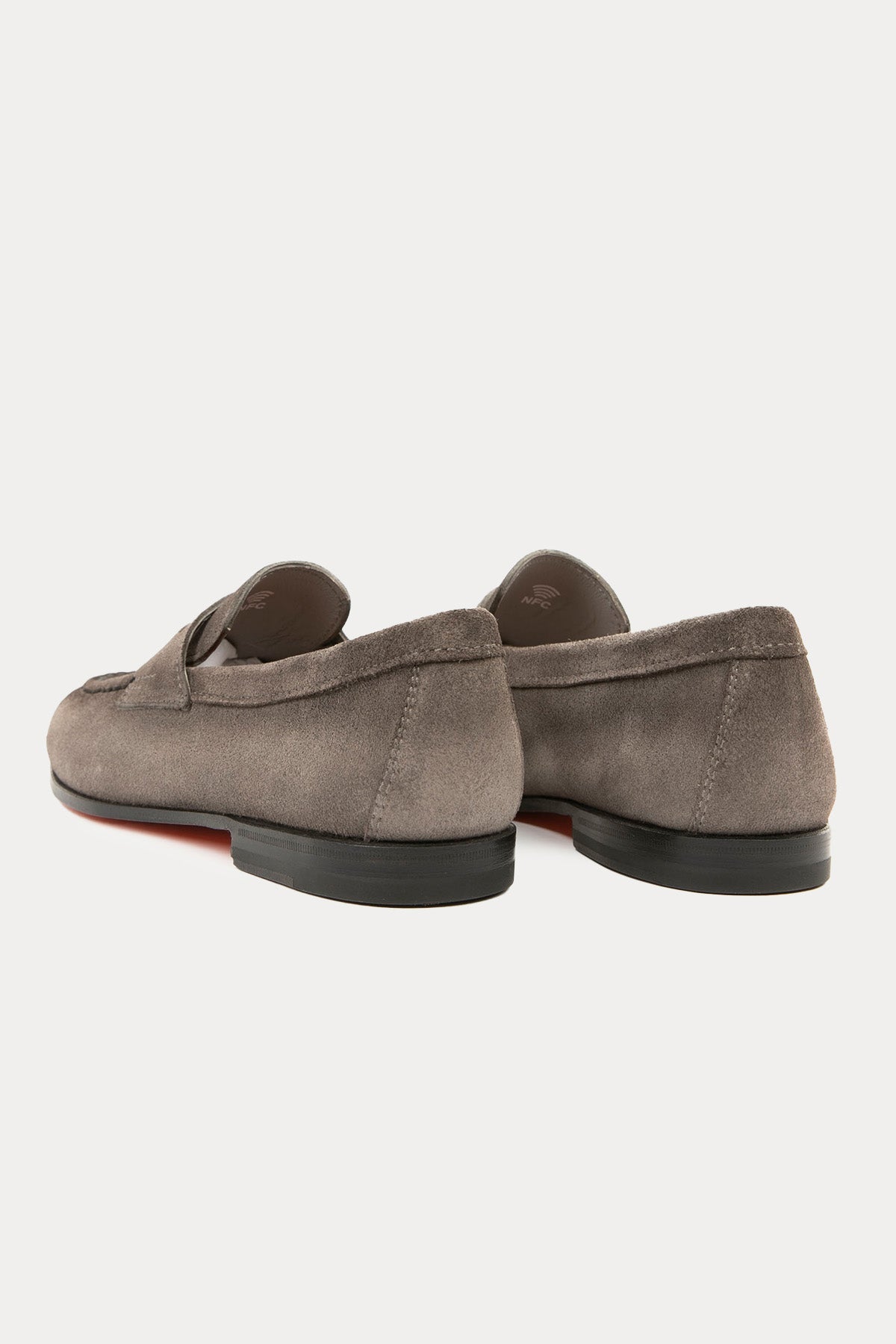 Santoni Goodyear Taban Nubuk Deri Loafer Ayakkabı