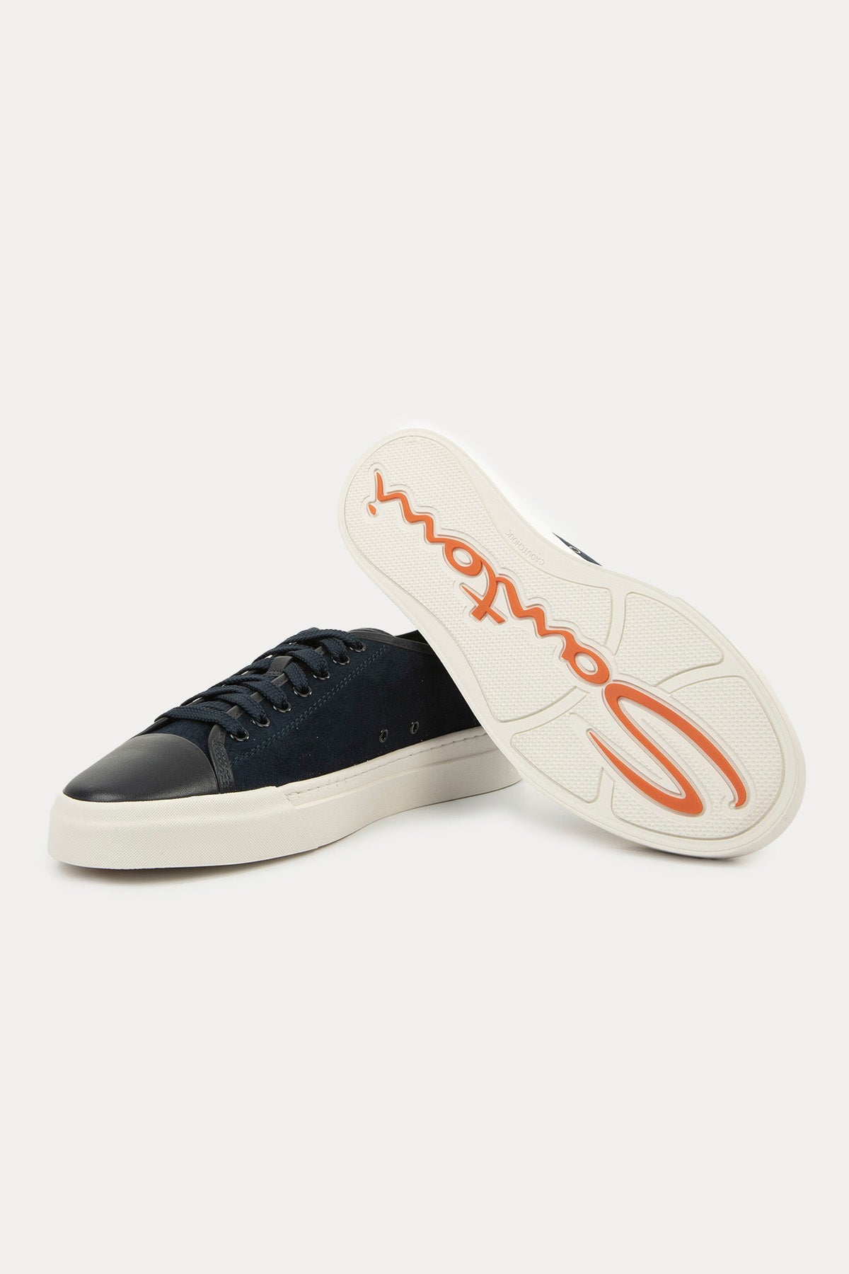 Santoni Deri Detaylı Süet Sneaker Ayakkabı