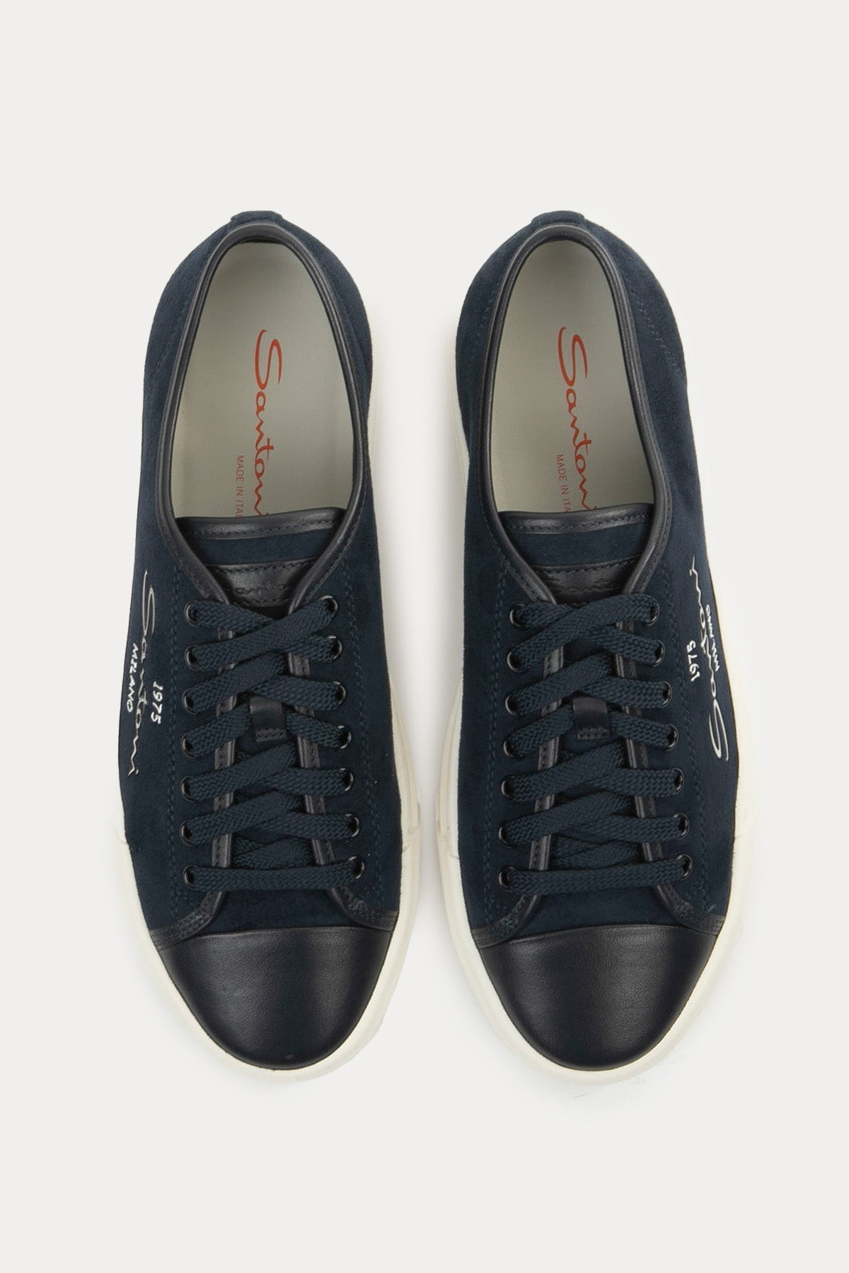 Santoni Deri Detaylı Süet Sneaker Ayakkabı