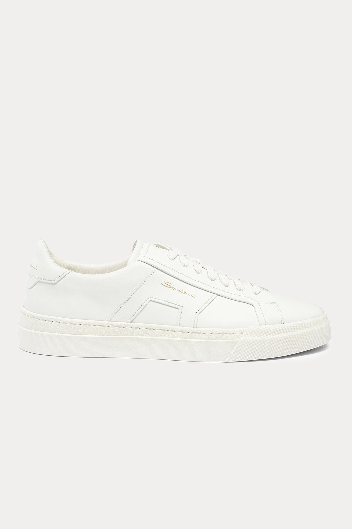 Santoni Double Buckle Deri Sneaker Ayakkabı