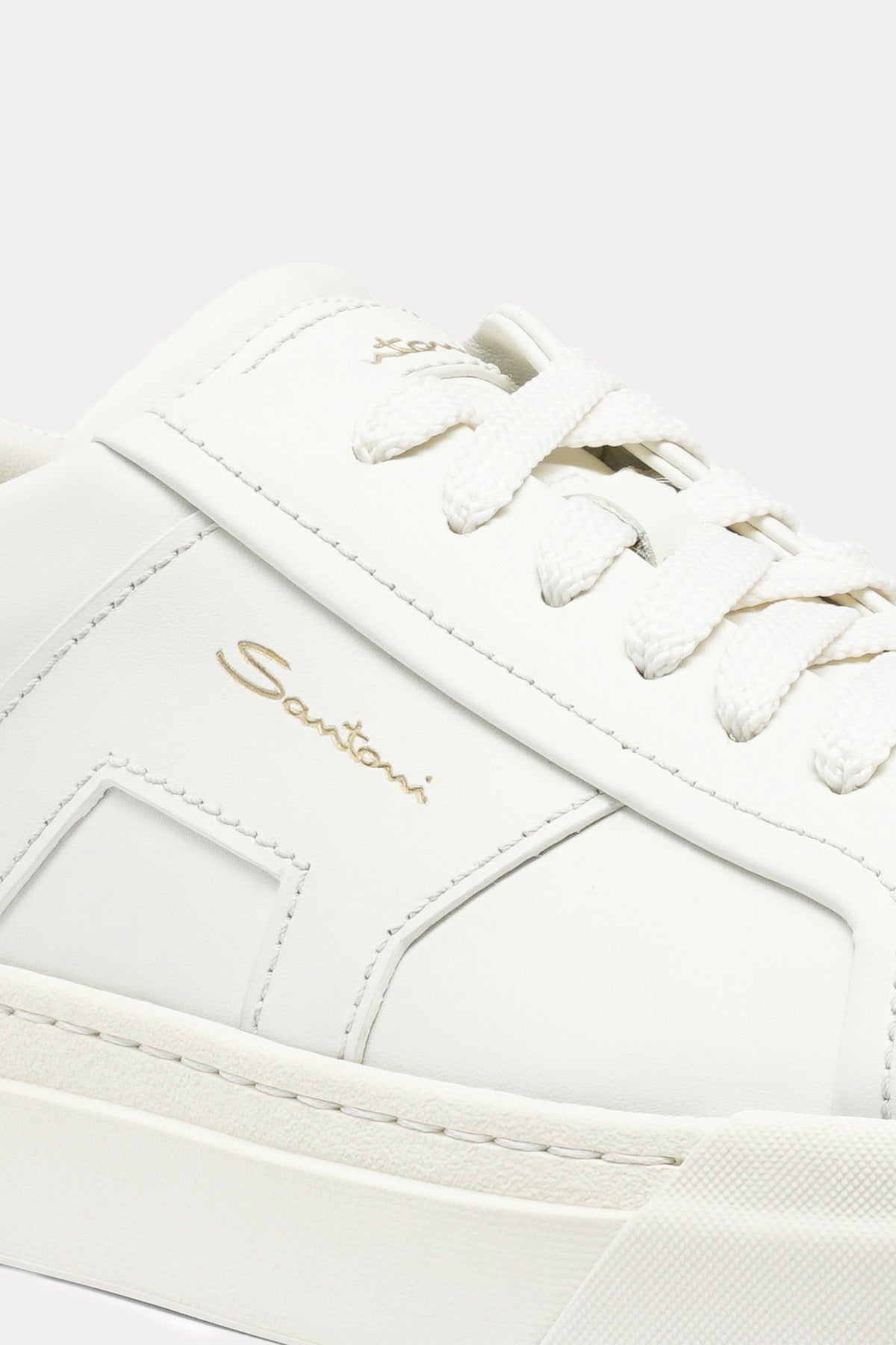 Santoni Double Buckle Deri Sneaker Ayakkabı