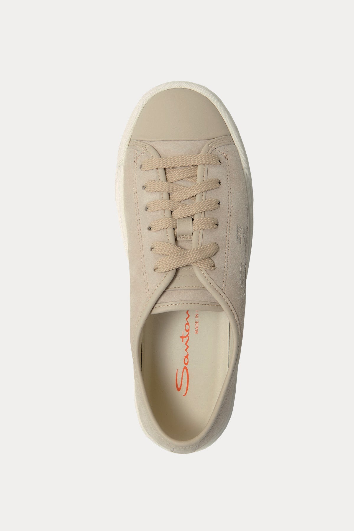 Santoni Logolu Süet Sneaker Ayakkabı