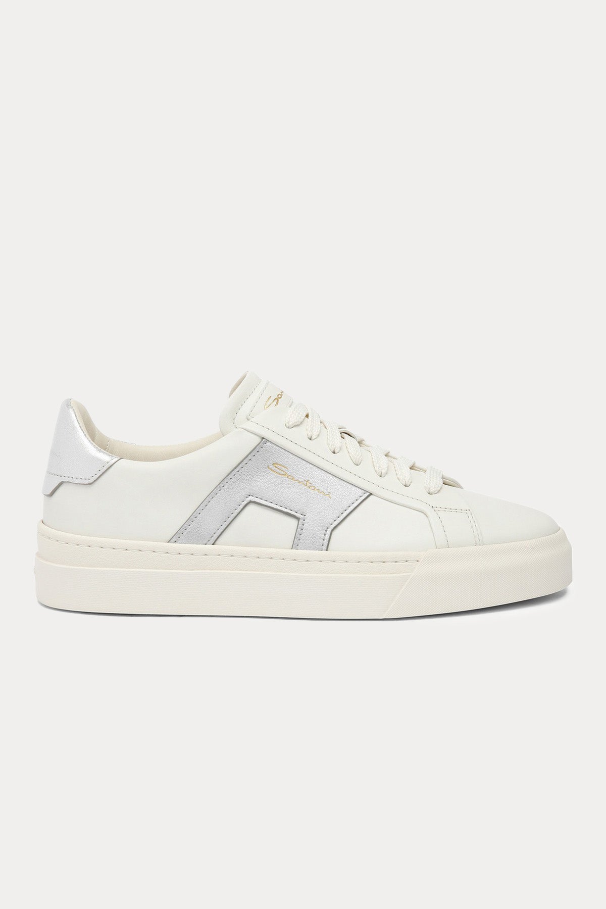 Santoni Double Buckle Deri Sneaker Ayakkabı