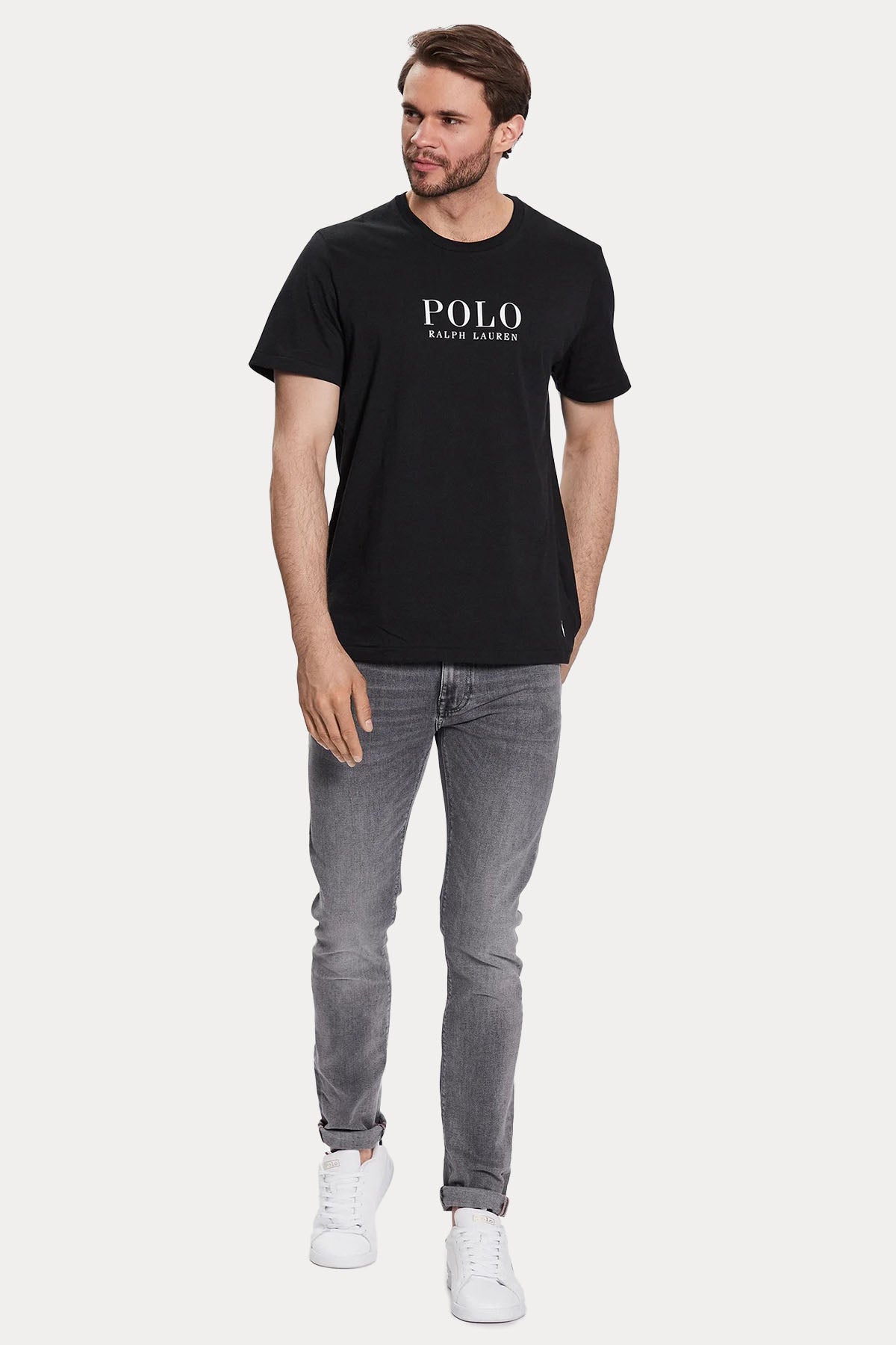 Polo Ralph Lauren Custom Fit Yuvarlak Yaka Logolu T-shirt
