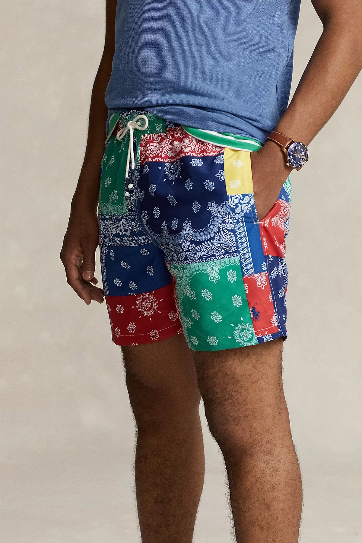 Polo Ralph Lauren Etnik Desenli Şort Mayo