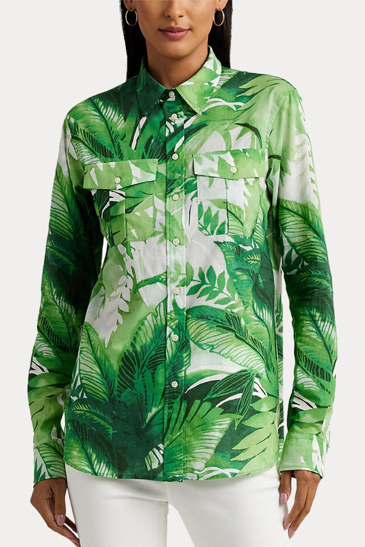 Polo Ralph Lauren Straight Fit Cep Detaylı Desenli Gömlek