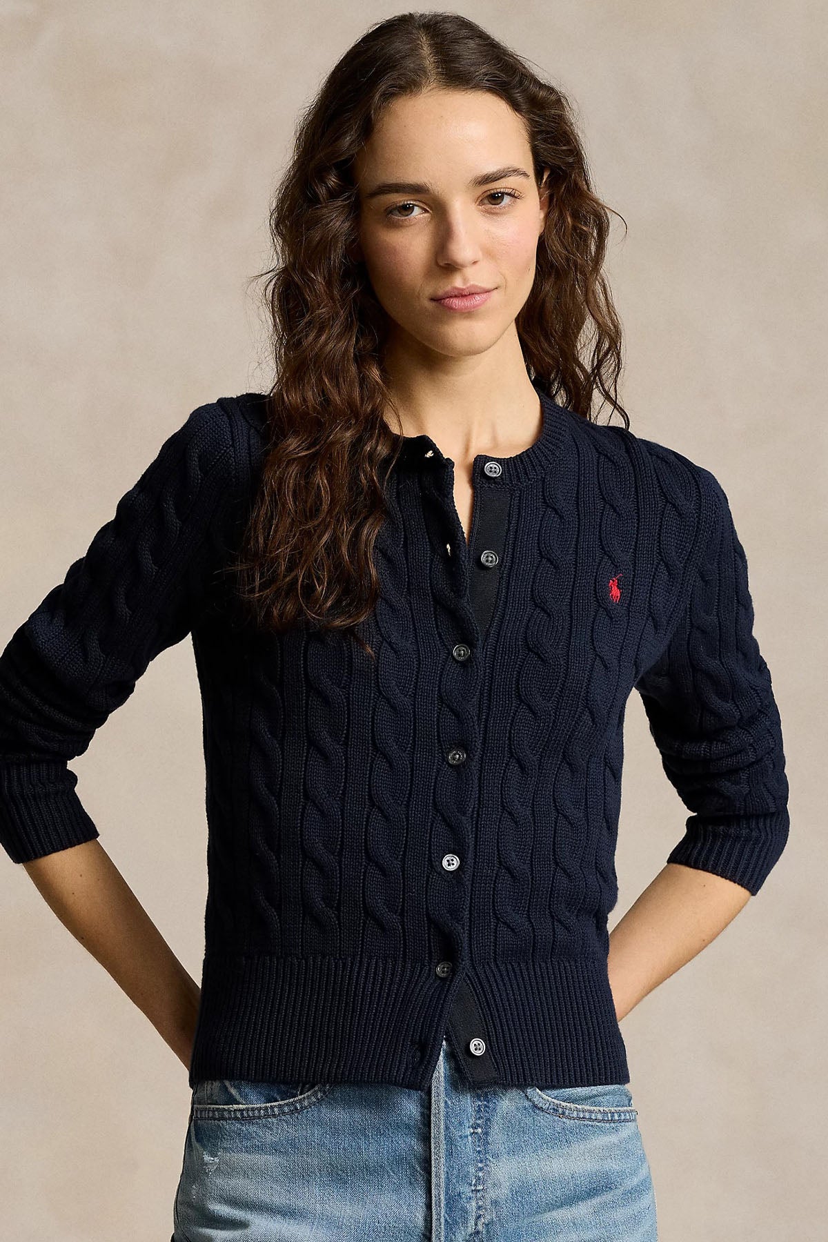 Polo Ralph Lauren Saç Örgü Triko Ceket