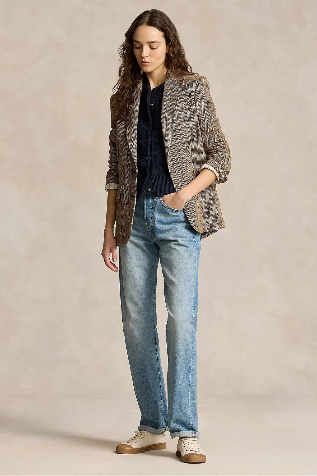 Polo Ralph Lauren Saç Örgü Triko Ceket