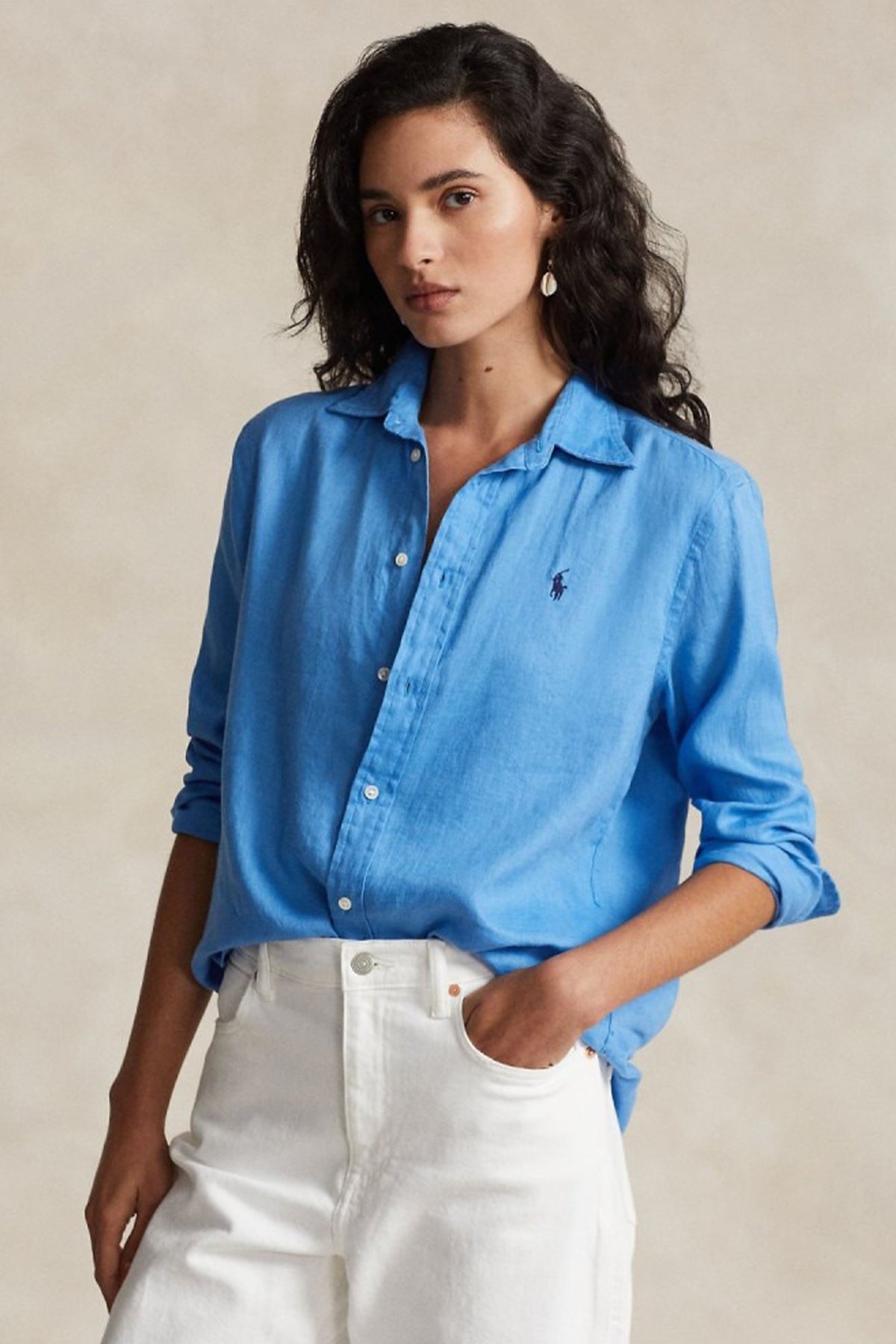 Polo Ralph Lauren Relaxed Fit Keten Gömlek