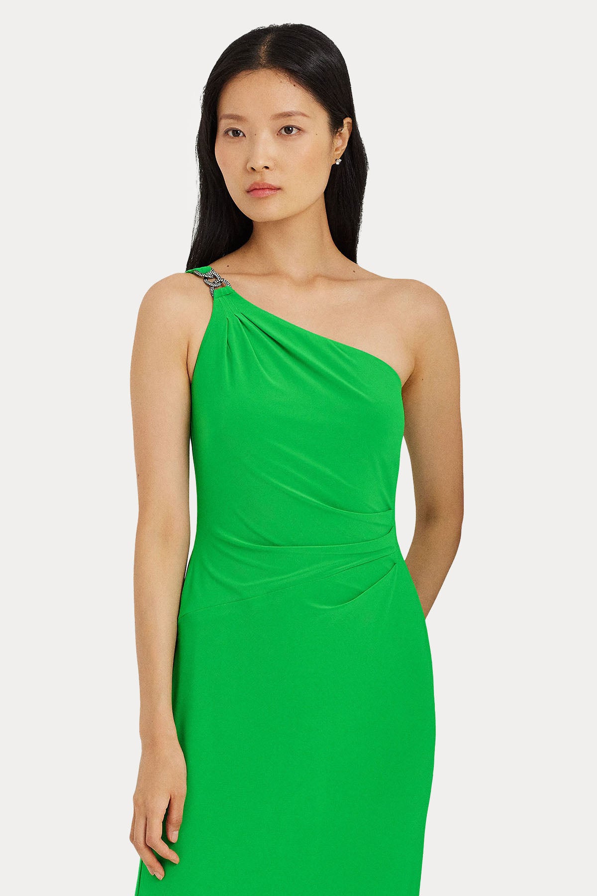 Polo Ralph Lauren Tek Omuz Maxi Abiye Elbise