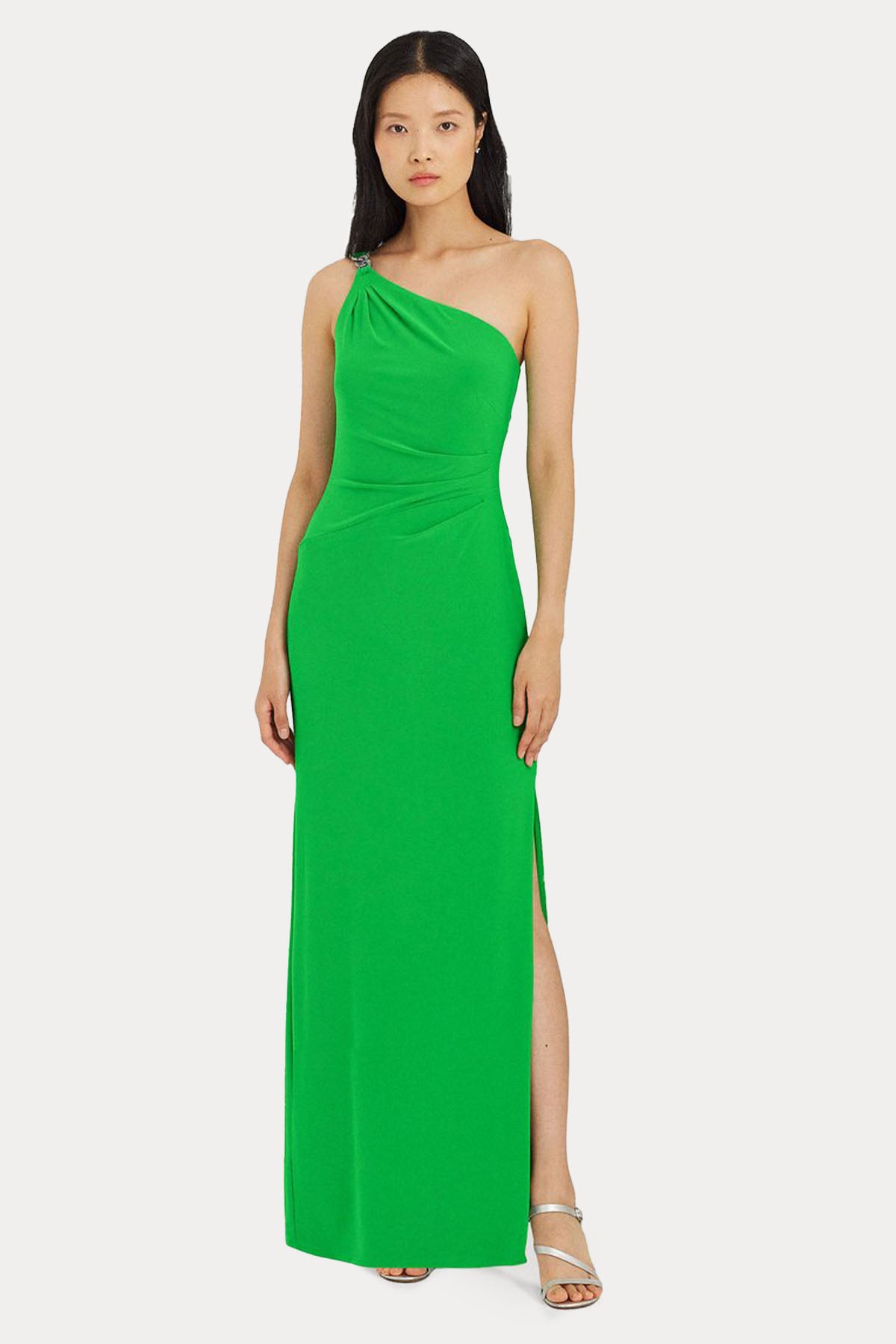 Polo Ralph Lauren Tek Omuz Maxi Abiye Elbise