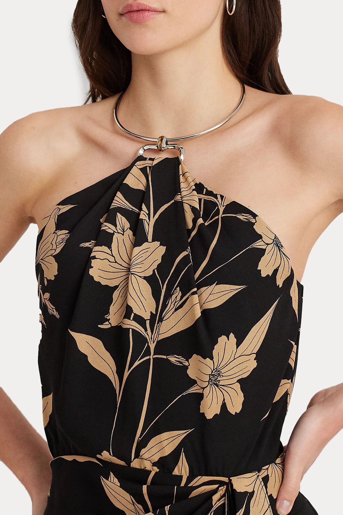 Polo Ralph Lauren Desenli Midi Elbise-Elbise-Libas