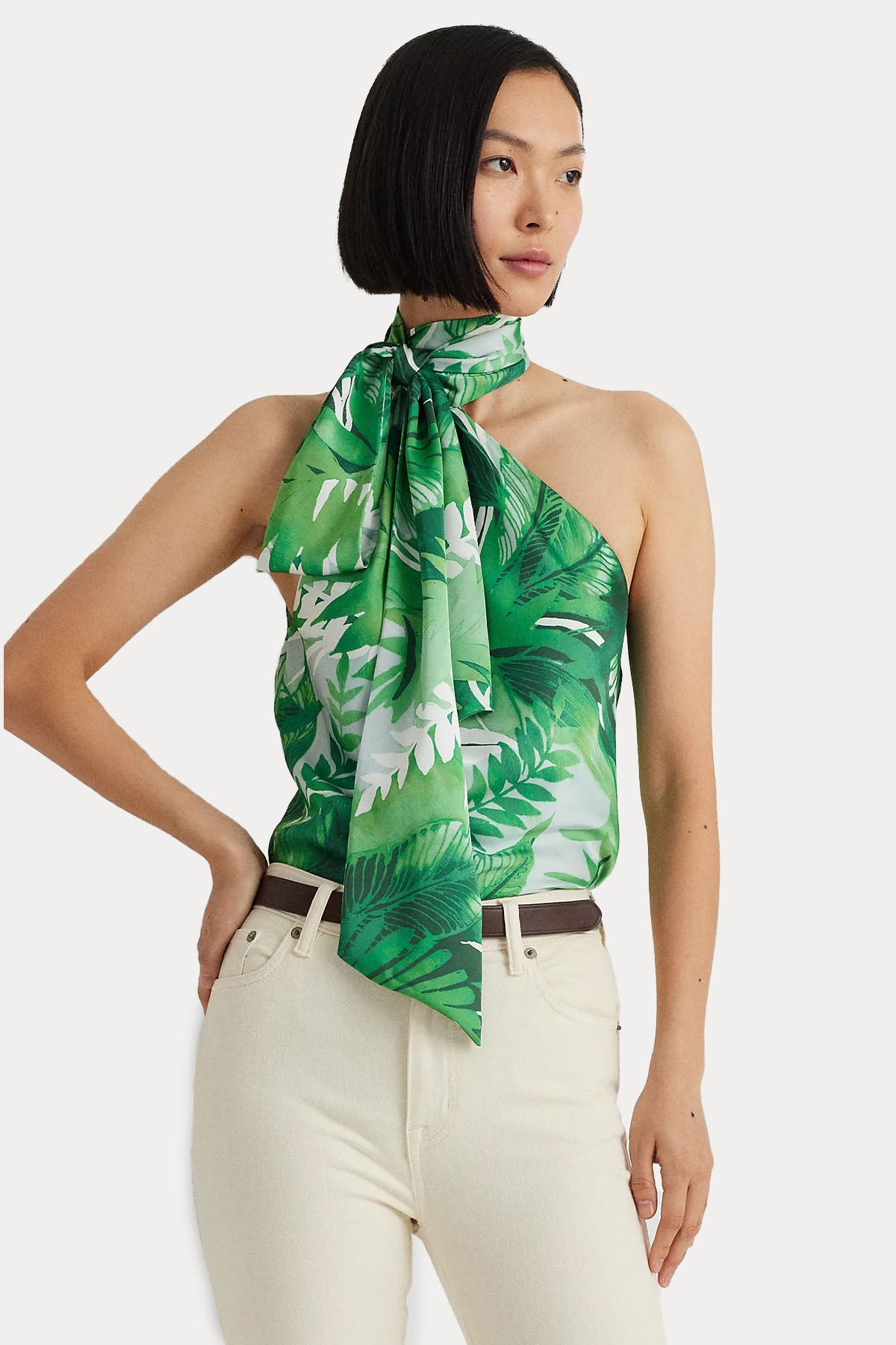 Polo Ralph Lauren Boyundan Bağlamalı Desenli Bluz