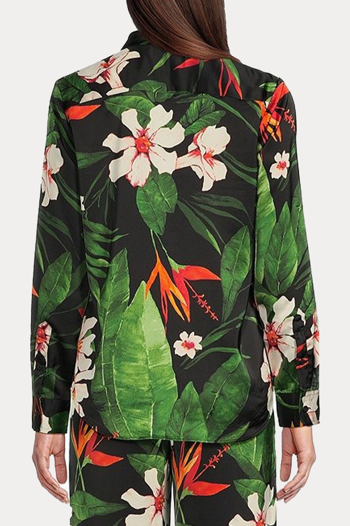 Polo Ralph Lauren Büzgülü Klasik Yaka Desenli Bluz