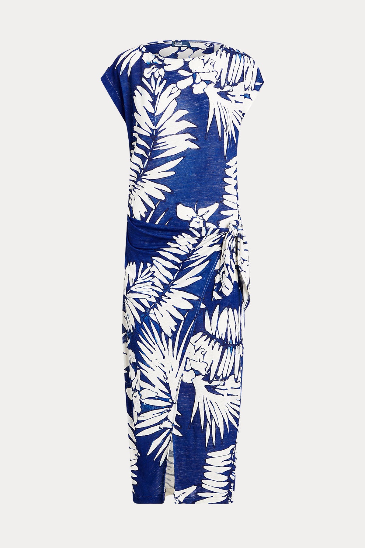 Polo Ralph Lauren Desenli Maxi Keten Elbise